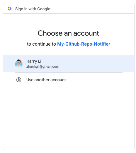 Select Gmail Account